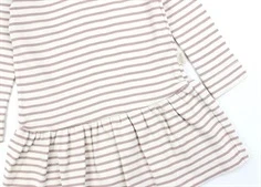 Petit Piao rose fawn stribet kjole